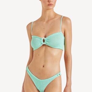 NWT Hunza G misty bikini set in lime one size
